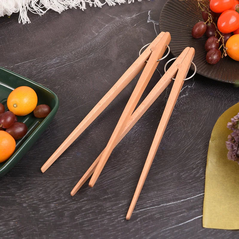 Beech Tongs Bread Clip