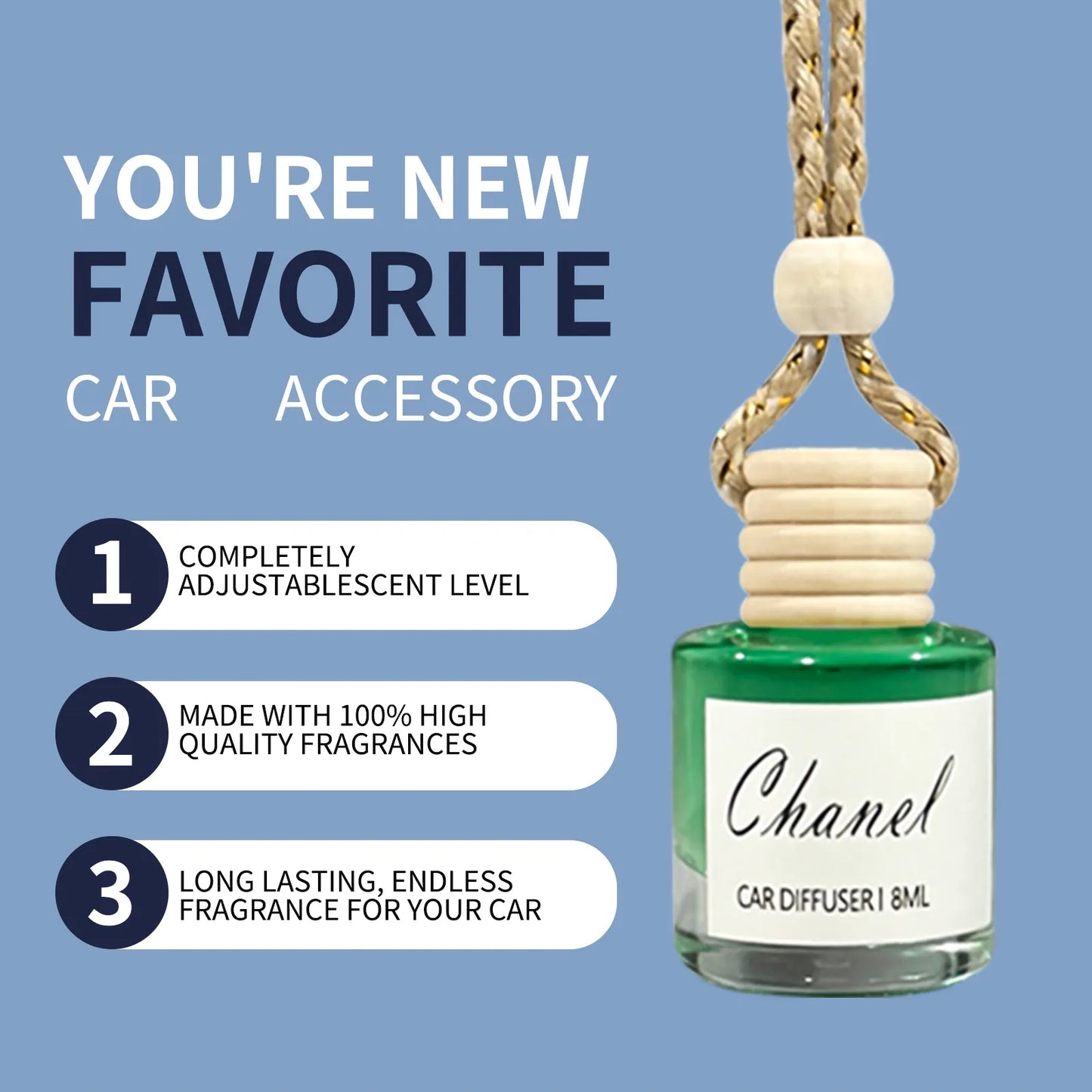 Scented Car Freshener - Car Air Freshener Diffuser - Last 60 Days