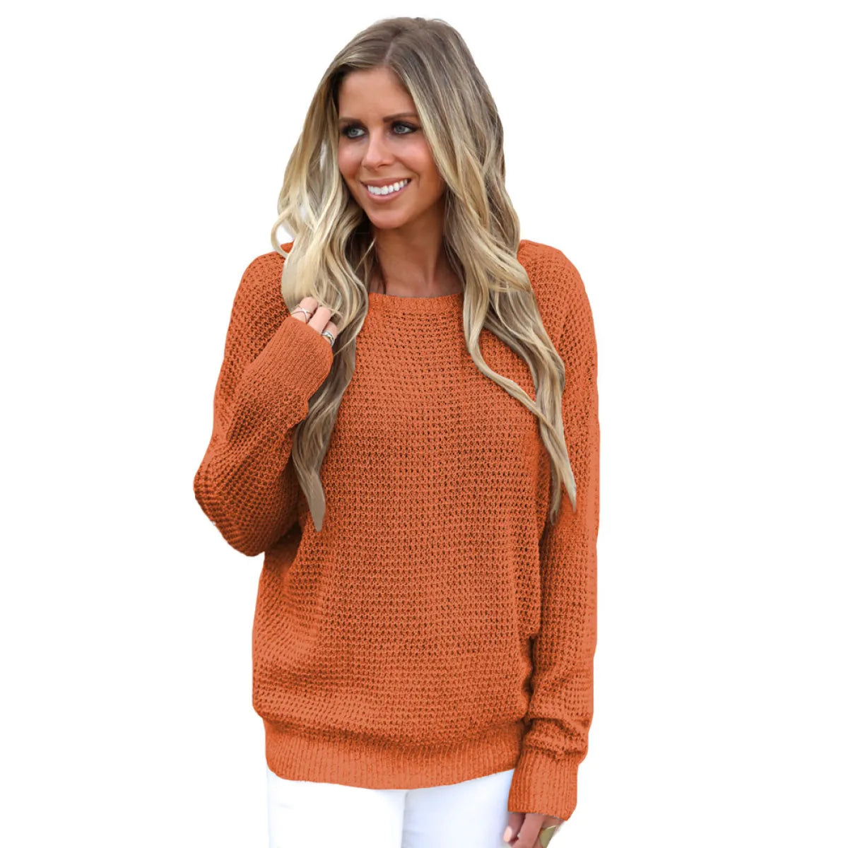 Loose Round Neck Pullover Sweater