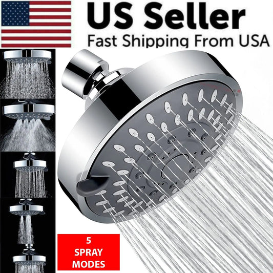 Shower Heads Handheld Spray High Pressure Adjustable Showerhead Top Spray Bath