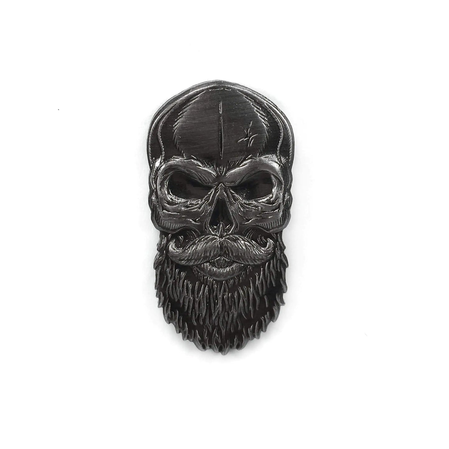 3D Beard Skull Pin