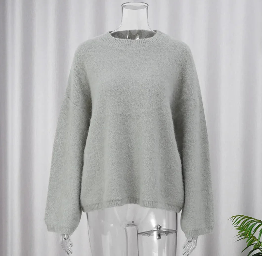 Advanced Gray Brushed Knitwear