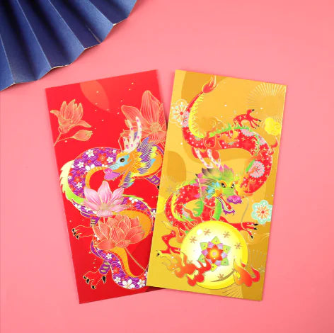 2024 Year of the Dragon Chinese New Year Red Envelopes – Festive National Style